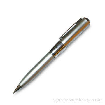 Moisture-resistant USB Flash Drive in Pen Design, Supports Plug-and-play Function